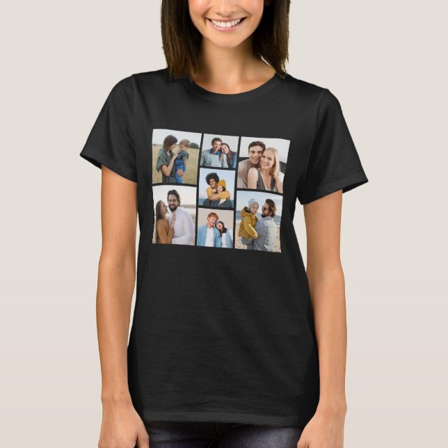 T-shirt Créez votre propre collection de 7 photos (Devant)