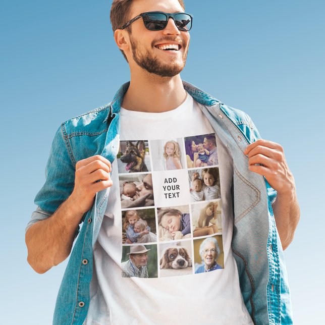 T-shirt Créez votre propre collection de photos (Créateur téléchargé)