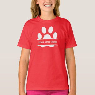 T-shirt Créez votre propre Empreinte de patte amusant Pers