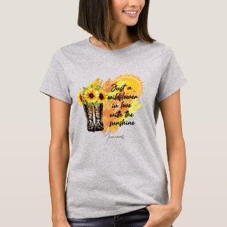 T-shirt Créez votre propre Fleur sauvage amoureux avec sol