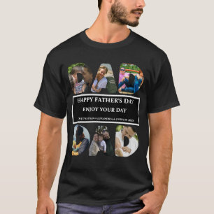 T-shirt Créez votre propre Happy fête des pères 6 photo co