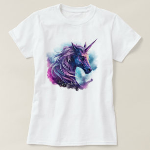 T-shirt Créez votre propre licorne mythique violette