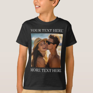 T-shirt Créez votre propre photo et texte