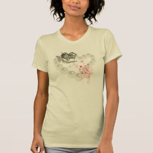 T-shirt crème Angels, Perles & Coeurs
