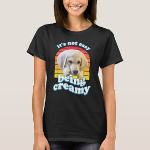 T-shirt Crème anglaise Golden Retriever ECGR Puppy Vintage