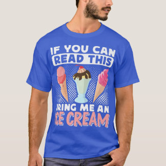 T-shirt Crème De Glace Amoureux Bonbons D'Été Cone Kawaii 