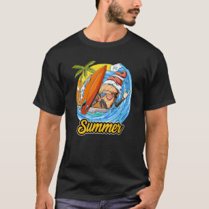 T-shirt Crème De Glace Cône Surfer Les Vagues Surfer Surfb