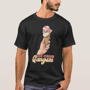 T-shirt Crème de glace Gangsta Crème de glace ironique