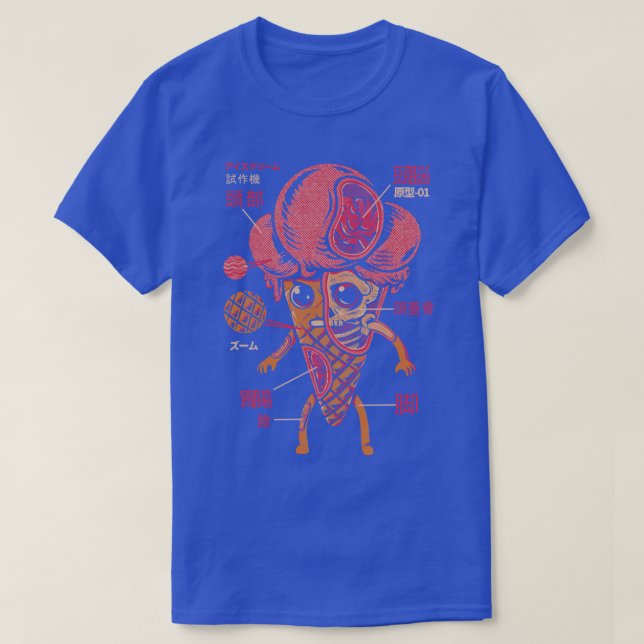 T-shirt Crème de glace Kaiju (Design devant)