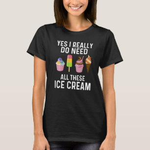 T-shirt Crème De Glace Pour Hommes Femmes Costume De Crème