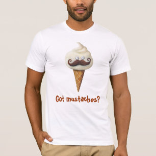 T-shirt Crème glacée avec des moustaches