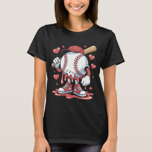 T-shirt Crème Glacée Baseball Drip Caractère Art Glace