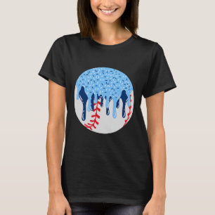 T-shirt Crème Glacée Bleue Bysebyll Drip Avec Sprinkles Dr