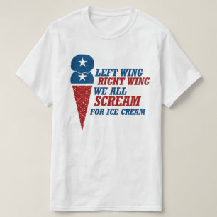 T-shirt Crème glacée de l'aile gauche droite