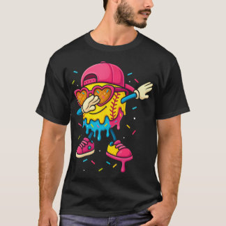 T-shirt Crème Glacée Dégoulinante Softball Filles Dabant A