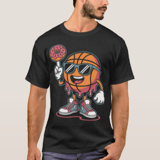 T-shirt Crème Glacée Donut de Basket-ball