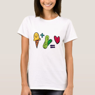 T-shirt Crème glacée et conserves au vinaigre