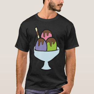 T-shirt Crème glacée Gelato Été Crème glacée