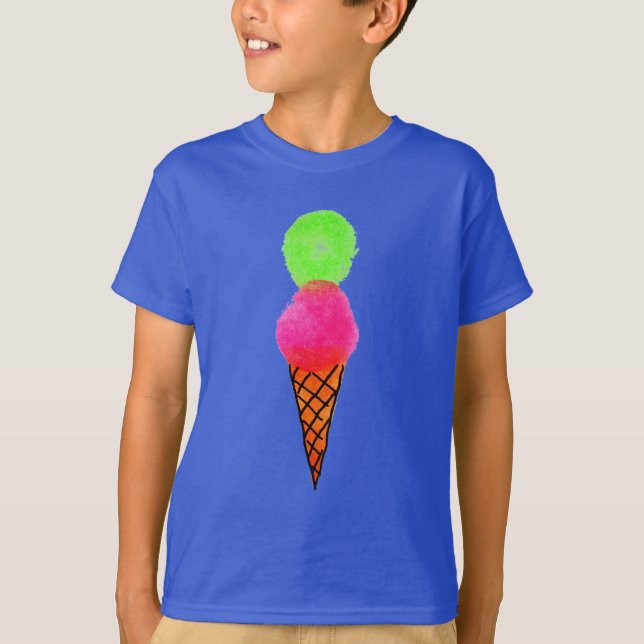 T-shirt Crème glacée pop art (Devant)