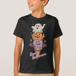 T-shirt Crème glacée Popsicle d'été Halloween doux Summerw