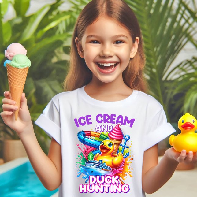 T-shirt Crème glacée pour enfants, Chemise de croisière ca (Créateur téléchargé)