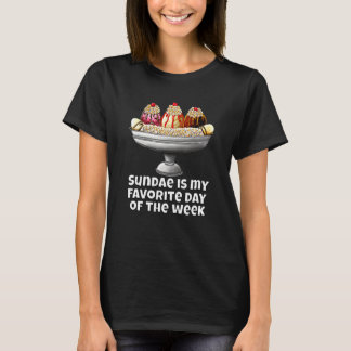 T-shirt Crème Glaciaire Sundae Est Mon Jour Favori De La S