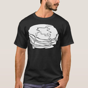 T-shirt crêpes pfannkuch beignets petit-déjeuner drôle