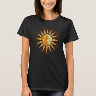 T-shirt Crescent Lune Corps céleste Boho Sun Moon Astrolo