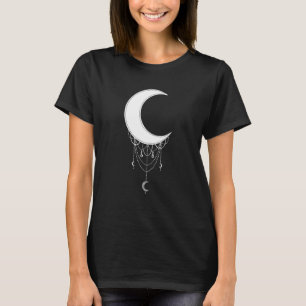 T-shirt Crescent Lune esthétique Goth Soft Grunge Gothique