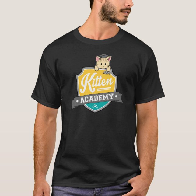 T-shirt Crête d'académie de chaton (Devant)