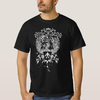 T-shirt Crête d'aigle gothique - Emblème héraldique du crâ