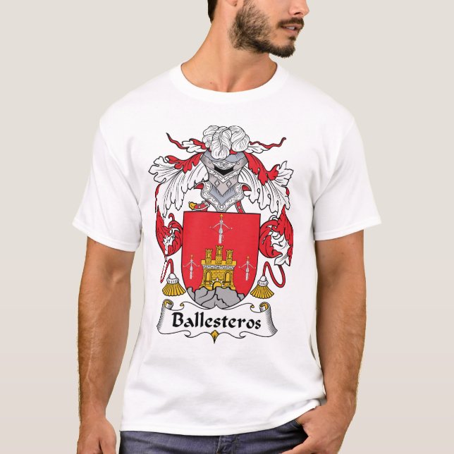 T-shirt Crête de famille de Ballesteros (Devant)