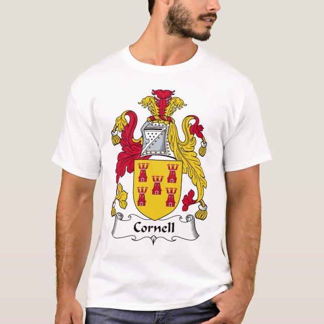 T-shirt Crête de famille de Cornell (Devant)