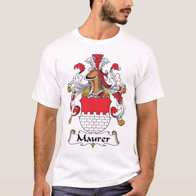 T-shirt Crête de famille de Maurer (Devant)