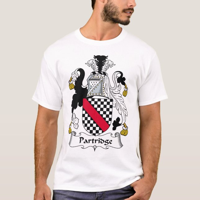 T-shirt Crête de famille de perdrix (Devant)