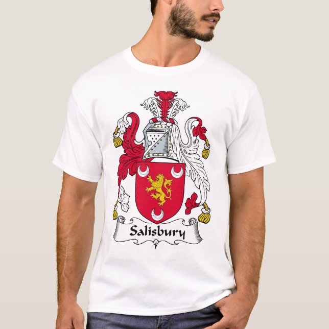 T-shirt Crête de famille de Salisbury (Devant)