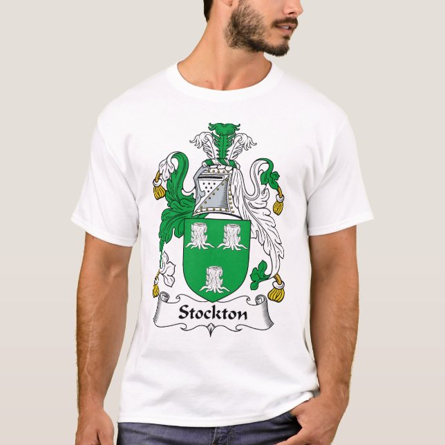 T-shirt Crête de famille de Stockton (Devant)