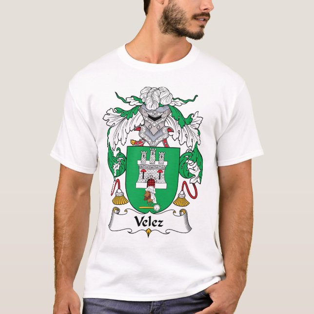 T-shirt Crête de famille de Velez (Devant)