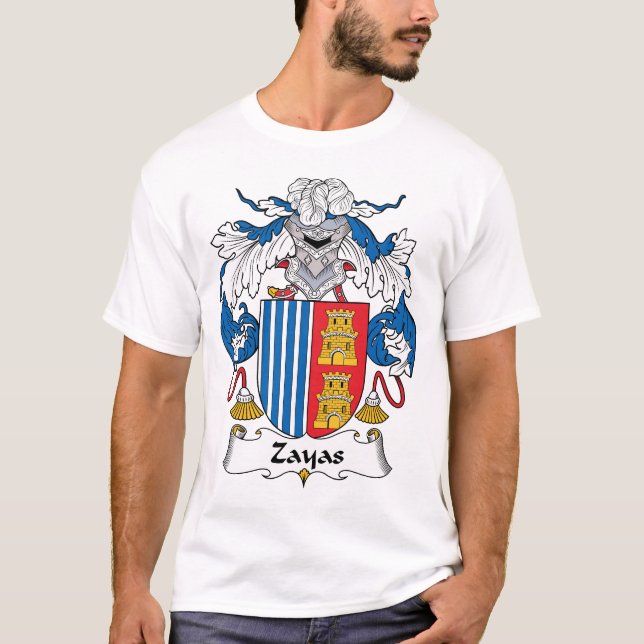 T-shirt Crête de famille de Zayas (Devant)