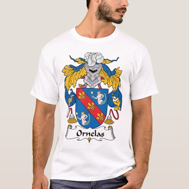 T-shirt Crête de famille d'Ornelas (Devant)