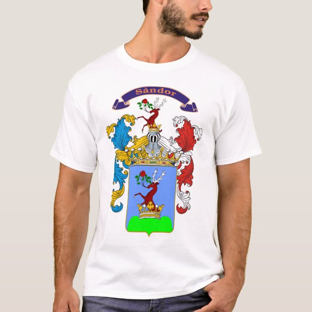T-shirt Crête de Hongrois de famille de Sandor (Devant)