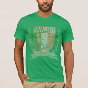 T-shirt Crête d'Irlandais de famille de Walsh