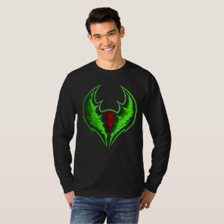 T-shirt crête d'ombre verte