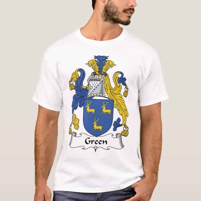 T-shirt Crête verte de famille (Devant)
