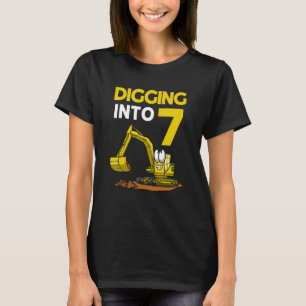 T-shirt Creuser Dans 7 Excavateurs Anniversaire