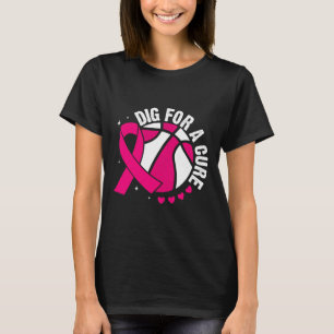 T-shirt Creuser pour une guérison Sketll rose sensibilisat
