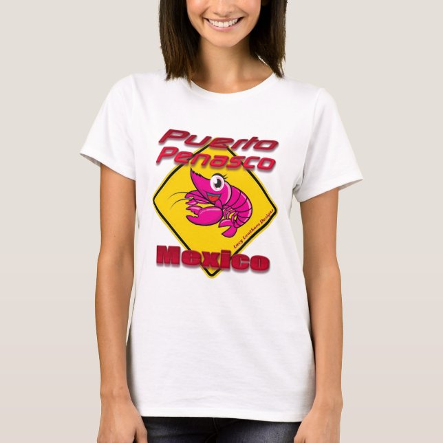 T-shirt Crevette croisant Puerto Penasco Mexique (Devant)