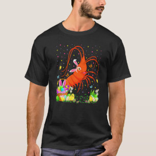 T-shirt Crevette de Pâques Poisson Lapin Oeuf Chasse Creve