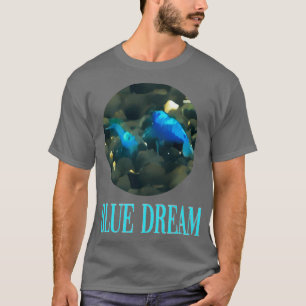 T-shirt Crevettes de rêve bleu