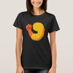 T-shirt Crevettes frites Crevettes Tempura Prawn Costume